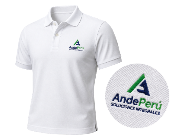 Polos bordados personalizados para empresas con logo corporativo
