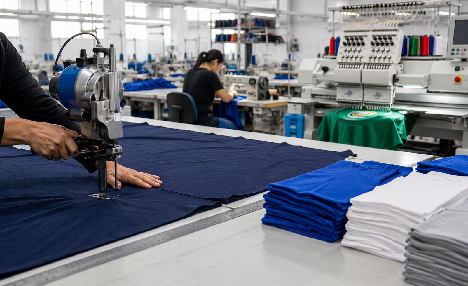 Proceso de fabricación de polos Jersey personalizados